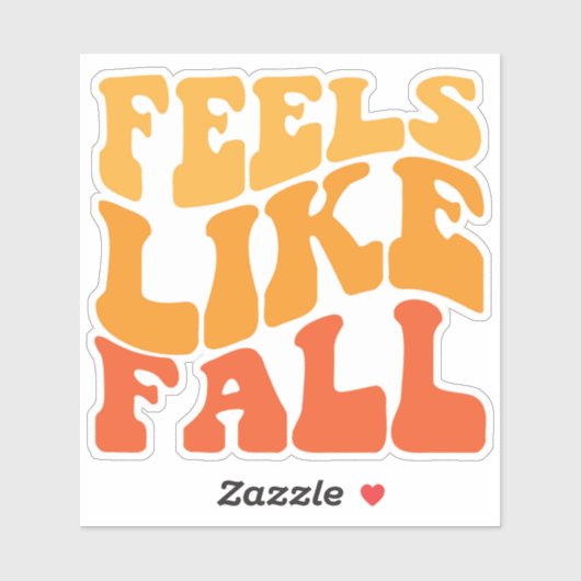 Gefühl wie Fall Aufkleber (Blatt)