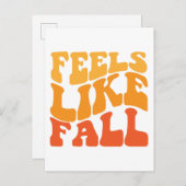 Gefühl wie Fall Postkarte (Vorne/Hinten)