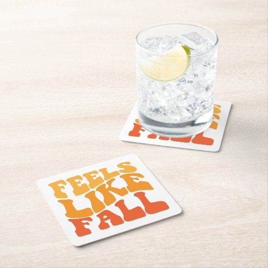 Gefühl wie Fall Rechteckiger Pappuntersetzer (Vor Ort)