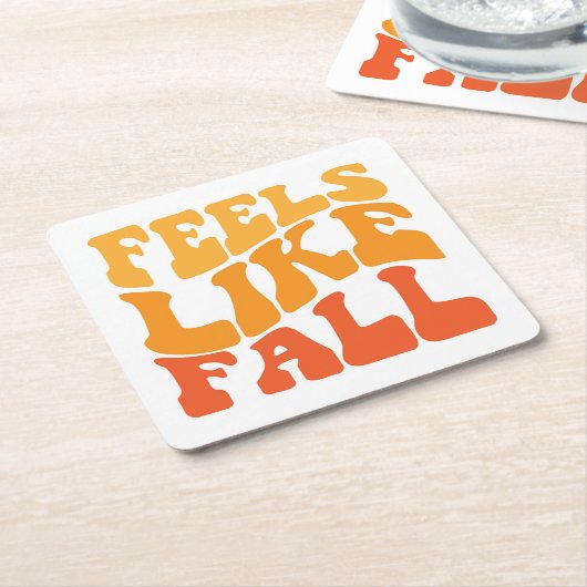 Gefühl wie Fall Rechteckiger Pappuntersetzer (angewinkelt)