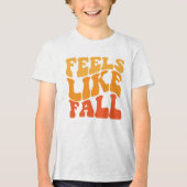 Gefühl wie Fall Tri-Blend Shirt (Vorderseite)