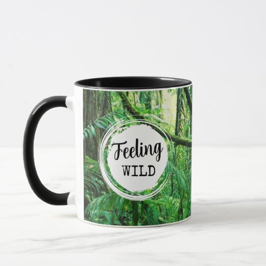Gefühl-Wild mit/ Benutzerdefinierte Text-Tasse Tasse (Links)