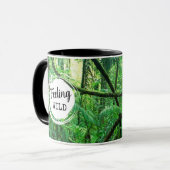 Gefühl-Wild mit/ Benutzerdefinierte Text-Tasse Tasse (Vorderseite Links)