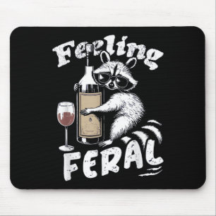 Gefühl Wilde Opossum Raccoon und Wilde Girl Mousepad