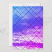 Gefühl Witchy Bats Hexenhut Halloween-Party Einladung (Rückseite)