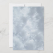 Gefühl Witchy Bats Moon Gray Sky Halloween-Party Einladung (Rückseite)