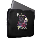 Gefühl Witchy Black Cat Classic T - Shirt Laptopschutzhülle (Vorne Rechts)