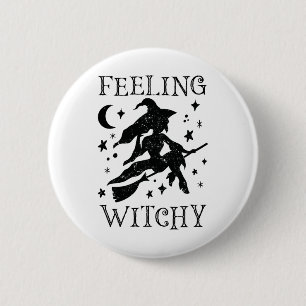 Gefühl Witchy Funny Halloween Witch Vibes Kinda N Button