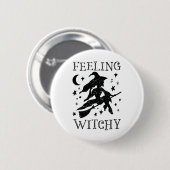 Gefühl Witchy Funny Halloween Witch Vibes Kinda N Button (Vorne & Hinten)