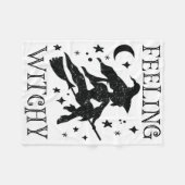 Gefühl Witchy Funny Halloween Witch Vibes Kinda N Fleecedecke (Vorderseite (Horizontal))