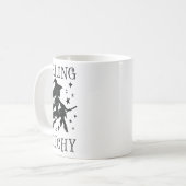 Gefühl Witchy Funny Halloween Witch Vibes Kinda N Kaffeetasse (Vorderseite Links)