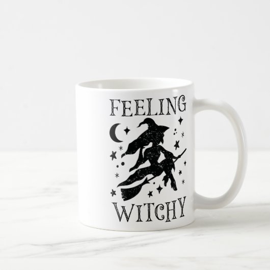 Gefühl Witchy Funny Halloween Witch Vibes Kinda N Kaffeetasse (Rechts)