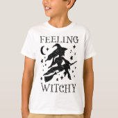 Gefühl Witchy Funny Halloween Witch Vibes Kinda N T-Shirt (Vorderseite)