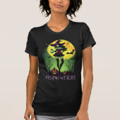Gefühl Witchy Halloween Witz Vollmond Bat Spook T-Shirt (Vorderseite)