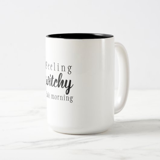 Gefühl Witchy heute Morgen HerbstHalloween Zweifarbige Tasse (VorderseiteRechts)