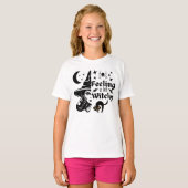 Gefühl Witchy lustige Halloween-Hexe T-Shirt (Vorne ganz)