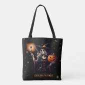 Gefühl Witchy - Pumpkin, Magic Wand, Sterne Tasche (Rückseite)