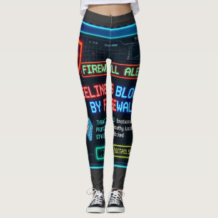 Gefühle blockiert durch Firewall Lustige Cybersich Leggings