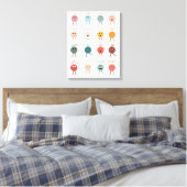 Gefühle Emotionen Faces Chart Klassendekor Leinwanddruck (Insitu (Schlafzimmer))