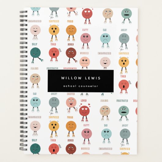 Gefühle Emotionen Gesichter Übersicht Schulberater Planer (Vorderseite)