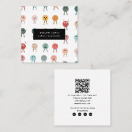 Gefühle Emotionen Gesichter Übersicht Schulberater Quadratische Visitenkarte