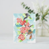 Gefühle für Blumenfrüchte Postkarte (Stehend Vorderseite)