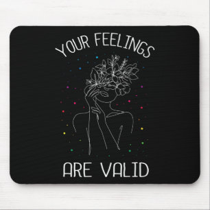 Gefühle gelten für die psychische Gesundheit Mousepad