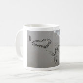 Gefühle im Sand Kaffeetasse (Vorderseite Links)