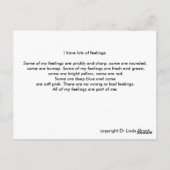 Gefühle Postkarte (Rückseite)