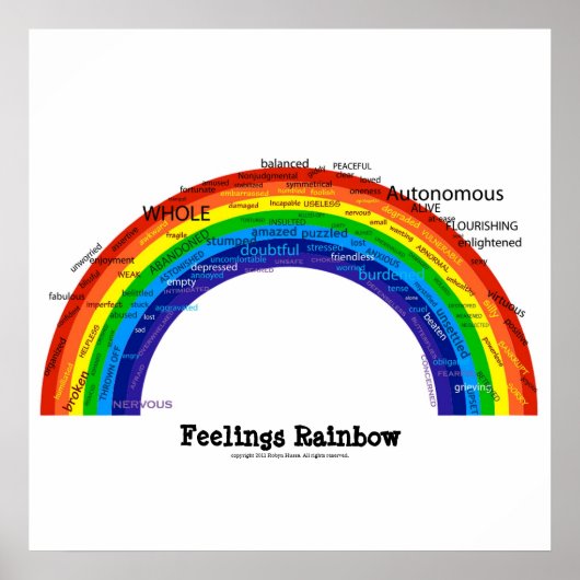 Gefühle Rainbow Poster (Vorne)
