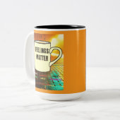 GEFÜHLE SIND VON TASSE! ZWEIFARBIGE TASSE (Vorderseite Links)