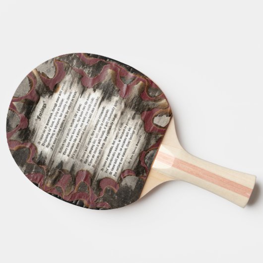 Gefühle Tischtennis Schläger (Seitenansicht)