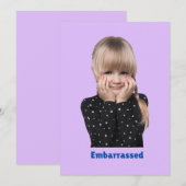 Gefühle von Kindern Dankeskarte (Vorne/Hinten)