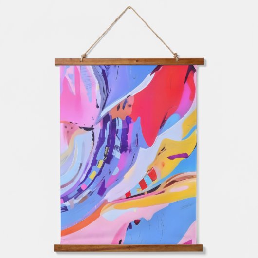 Gefühls Gone Wild Wandteppich Mit Holzrahmen (Vorderseite)