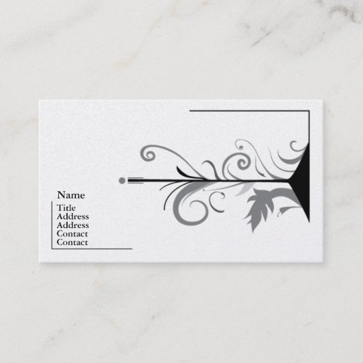Gefühls-graue Geschäfts-Karten-Entwürfe Visitenkarte (Vorderseite)
