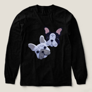 Gefühltes Bulldoggengesicht Tri-Blend Shirt