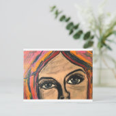 Gefühlvolle Augen Postkarte (Stehend Vorderseite)
