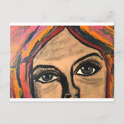 Gefühlvolle Augen Postkarte (Vorderseite)
