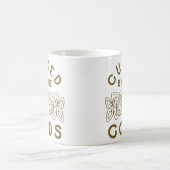 Geführt von der Götter-Keltenziege Kaffeetasse (Mittel)