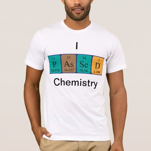 Geführte Chemie Namen-Shirt der periodischen T-Shirt (Vorderseite)