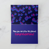 geführte Fahrprüfungkarte Dankeskarte (Innenseite)