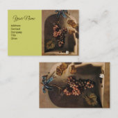 GEFÜHRTE GETRÄNKE Weinbau, rustikal, braun, grün Visitenkarte (Vorne/Hinten)