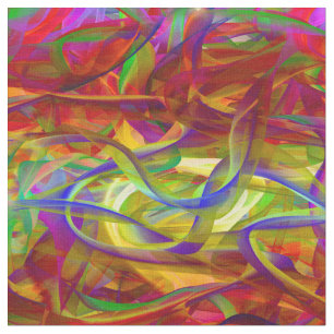 GEFÜHRTE ORGANZA SILK RIBONNEN MULTICOLOR ORANGE STOFF