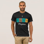 Geführte Physik Namen-Shirt der periodischen T-Shirt (Vorne ganz)
