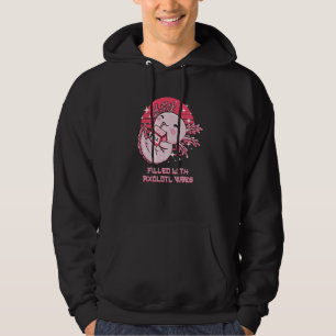 Gefüllt mit Axolotl-Vibes Salamander Humor Amphibi Hoodie