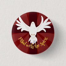 Gefüllt mit Geisttaube mit Kreuz-Pfingsten