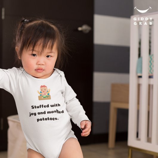 gefüllt mit Joy & Mashed Kartoffeln Erntedank Baby Strampler