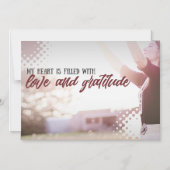 gefüllt mit Liebe und Dankbarkeit Magneteinladung (Vorderseite)