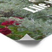 gefüllt mit perfektem Moments Garden Blume Poster (Ecke)