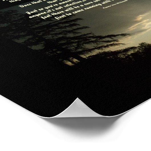 Gefüllt mit Schmerz und niemand, der schuld...Post Poster (Ecke)